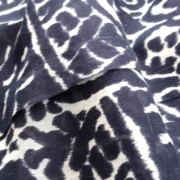 INC International Concepts Silk Blend Indigo White Paisley Sleeveless Blouse 2 - Picture 5 of 13